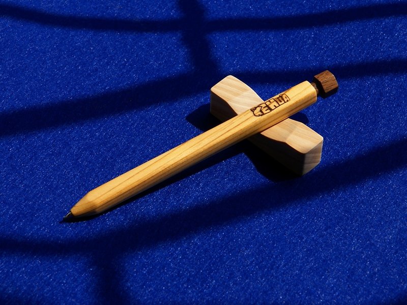 台湾桧木手工磁吸式原木笔(自动铅笔) - 其他 - 木头 蓝色