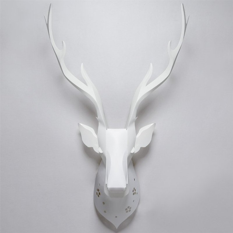 台湾梅花鹿灯罩 Formosan Sika Deer Lampshade台湾保育类动物系 - 灯具/灯饰 - 塑料 白色
