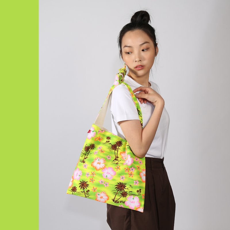 【台湾原生态】斜背扁购物袋 - 侧背包/斜挎包 - 其他材质 多色