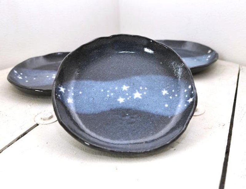 星のパスタ皿　【径22cm】【陶器の中皿】 - 花瓶/陶器 - 其他材质 蓝色