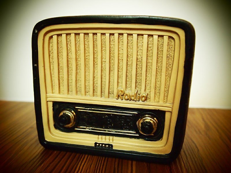 复古收音机存钱筒 - 储蓄罐 - 其他材质 黑色