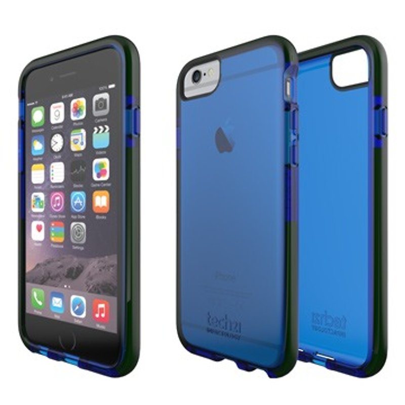 英国Tech 21 Classic Shell D3O iPhone 6  防撞软质保护壳 - 透明蓝 (5055517339452) - 手机壳/手机套 - 其他材质 蓝色