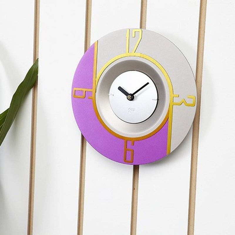 Swap时计系列 I 紫色几何钟面  时尚时钟 - 时钟/闹钟 - 其他金属 紫色