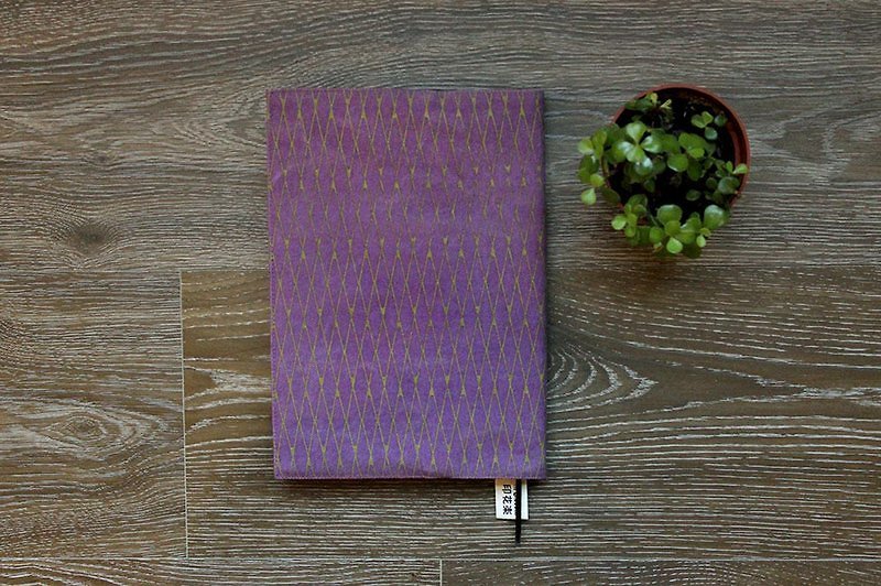 大书衣-铁花窗1号/李子紫红＋琥珀绿 - 笔记本/手帐 - 其他材质 紫色
