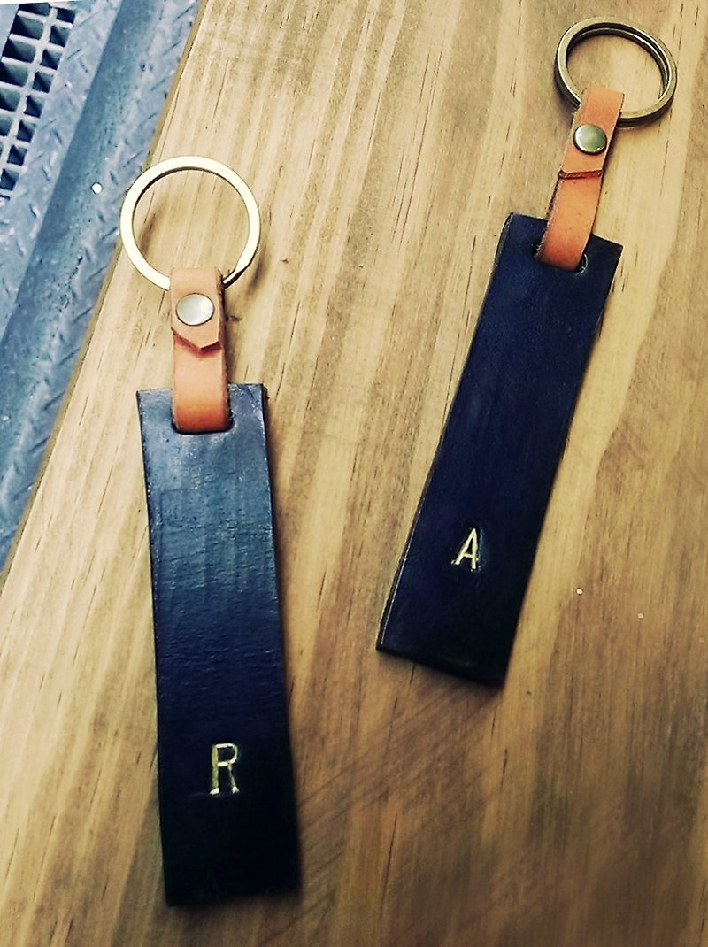 sienna饭店钥匙6mm厚黑色真皮钥匙圈(定制款) - 钥匙链/钥匙包 - 真皮 黑色