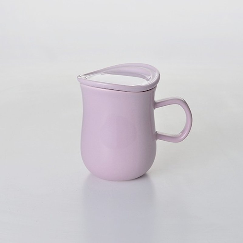 【花系列】花马克盖杯 (粉紫色) - 咖啡杯/马克杯 - 其他材质 紫色
