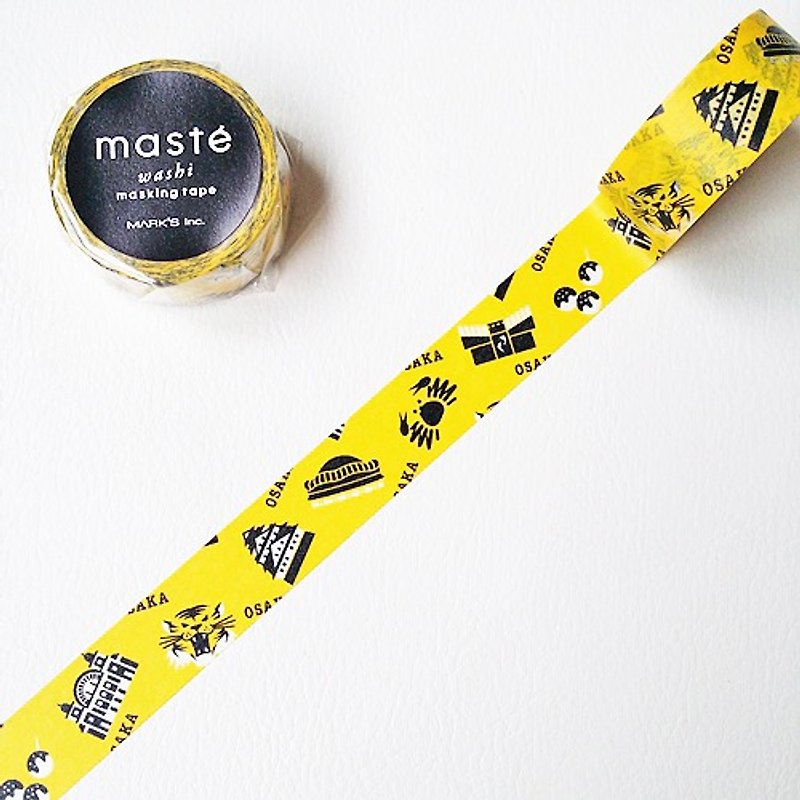 maste 和纸胶带 Multi Japan【大阪(MST-MKT82-A)】 - 纸胶带 - 纸 黄色