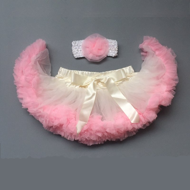 女婴童雪纺蓬蓬裙 - 甜美公主 - 童装裙 - 其他材质 粉红色