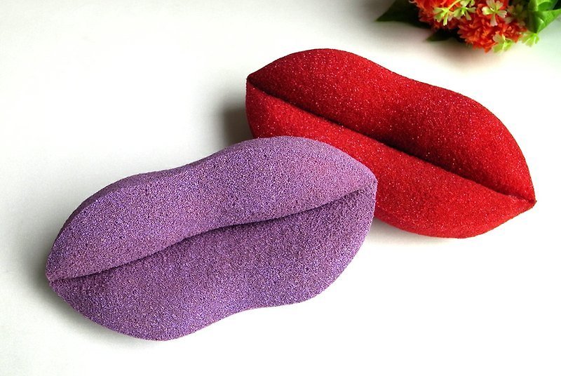 情人成双组 Just Kiss bath sponge set (Red & Purple) - 其他 - 塑料 紫色