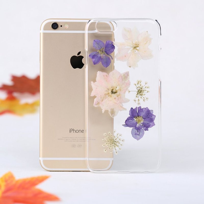 iPhone Case手工制作押花iPhone Samsung手机保护壳Handmade Pressed Flower iPhone Case Samsung Case - 手机壳/手机套 - 其他材质 多色