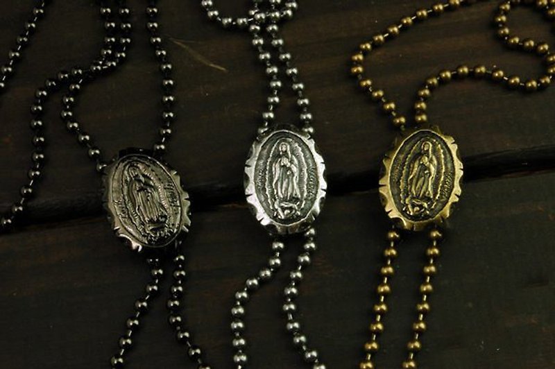 Blessed Virgin Mary ( 8 ) Necklace 圣母圆牌8字项链 - 项链 - 其他金属 