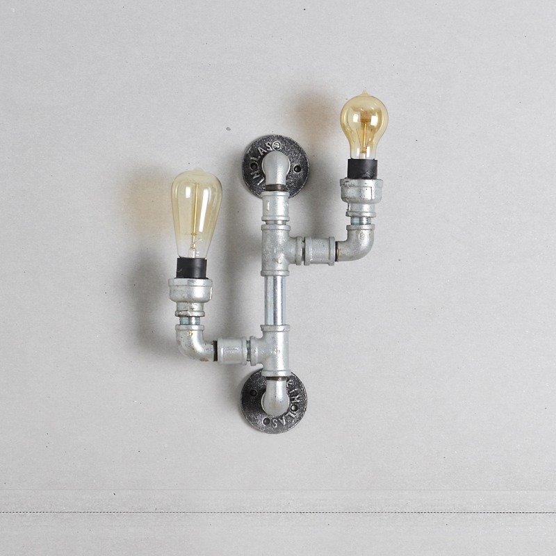 复古风轻工业水管壁灯/造型照明摆饰 - 灯具/灯饰 - 其他金属 白色