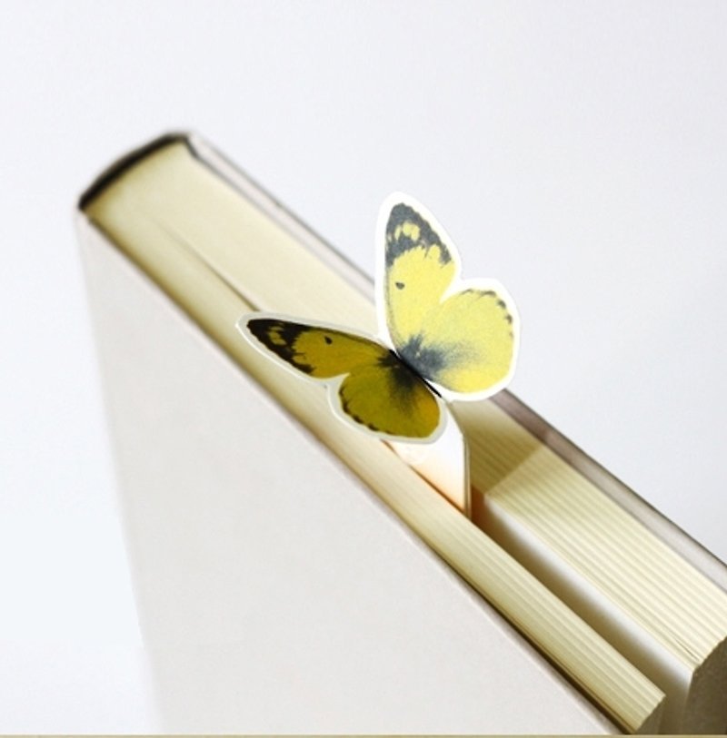 Dessin x Bookfriends-自然绿生活书签笔-Hope Butterfly,BZC32843 - 贴纸 - 纸 黄色