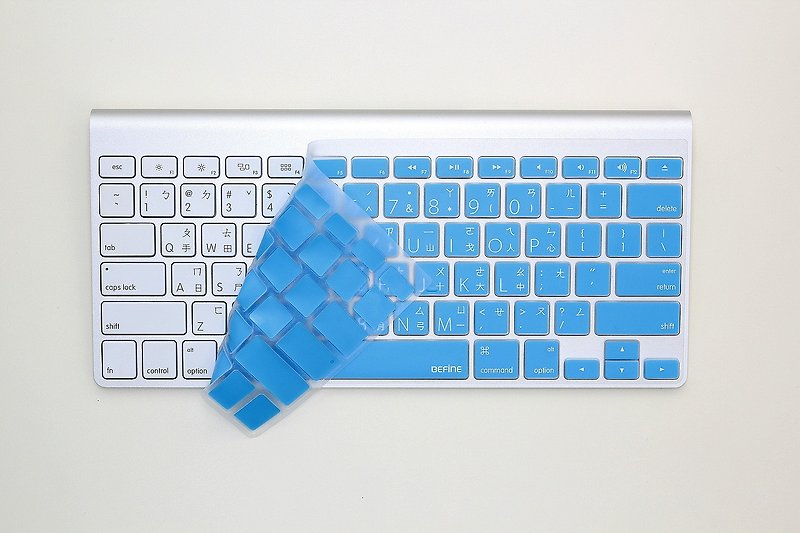 BEFINE Apple Wireless KB 专用键盘保护膜(KUSO中文Lion版) 蓝底白字  (8809305223044) - 平板/电脑保护壳 - 其他材质 蓝色