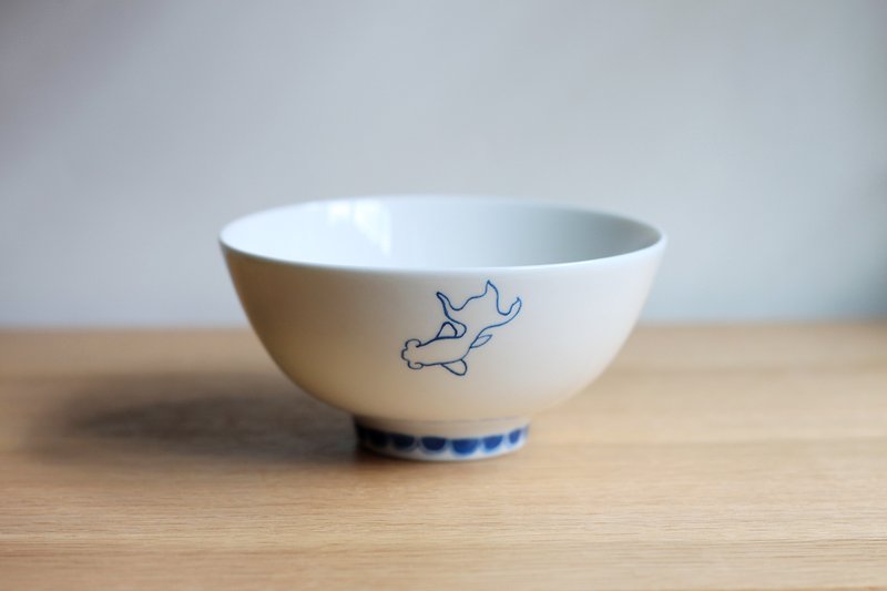 金鱼纹碗 - 碗 - 其他材质 白色