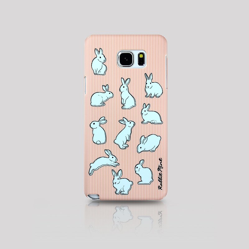 (Rabbit Mint) 薄荷兔手机壳 - 粉红直条系列 - Samsung Note 5 (P00050) - 手机壳/手机套 - 塑料 粉红色