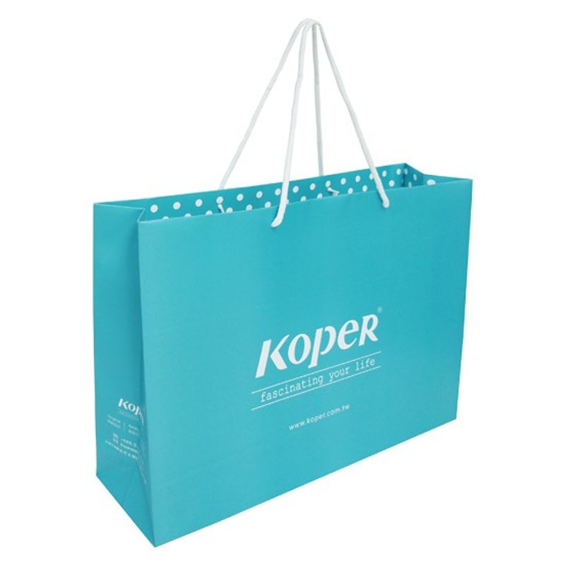KOPER品牌 可背式手提纸袋(MIT台湾制造) - 包装材料 - 纸 蓝色