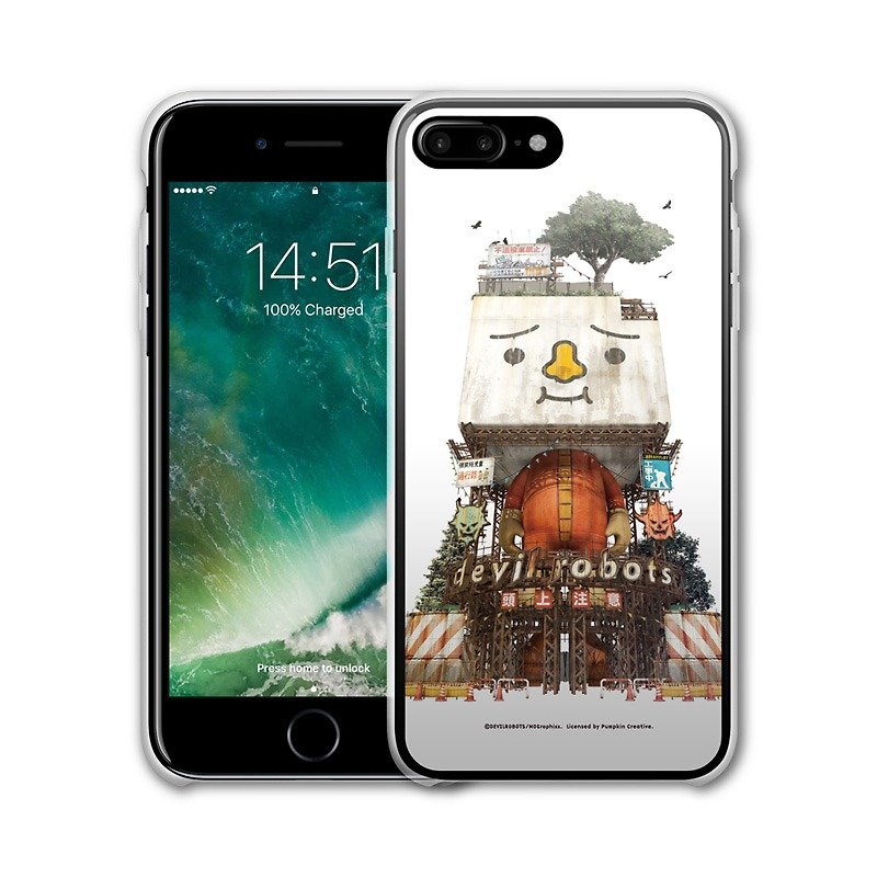 AppleWork iPhone 6/7/8 Plus 原创保护壳 - 豆腐战车 PSIP-292 - 手机壳/手机套 - 塑料 白色