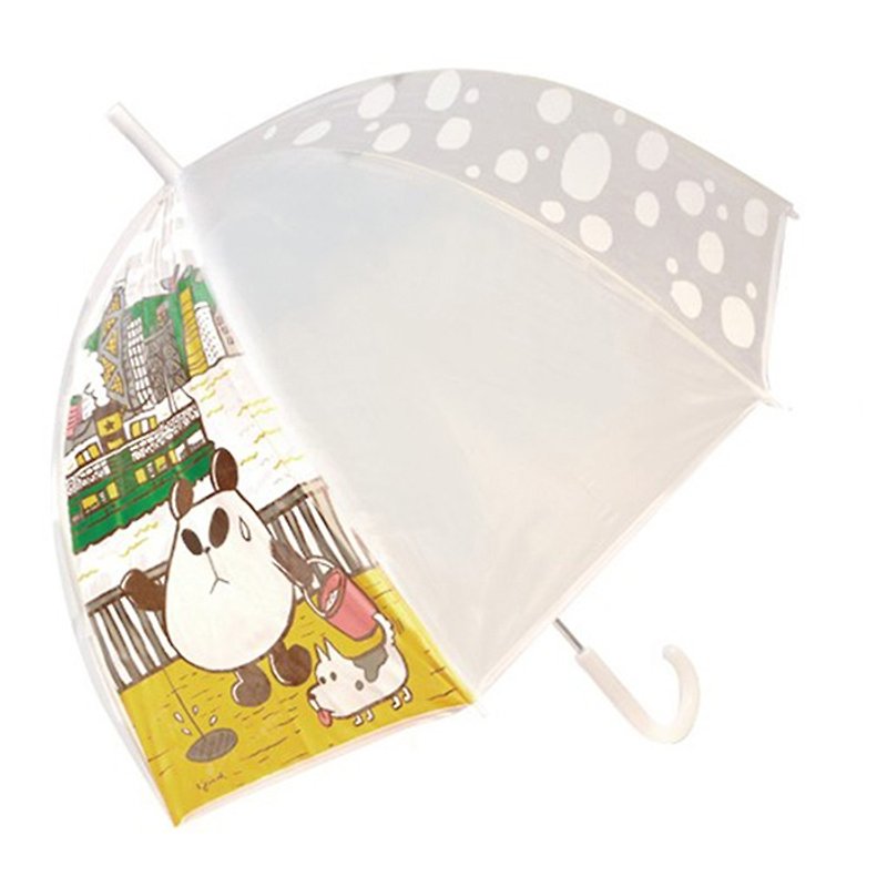小克聋猫/透明雨伞/维港(不提供台湾地区以外寄送) - 雨伞/雨衣 - 防水材质 白色