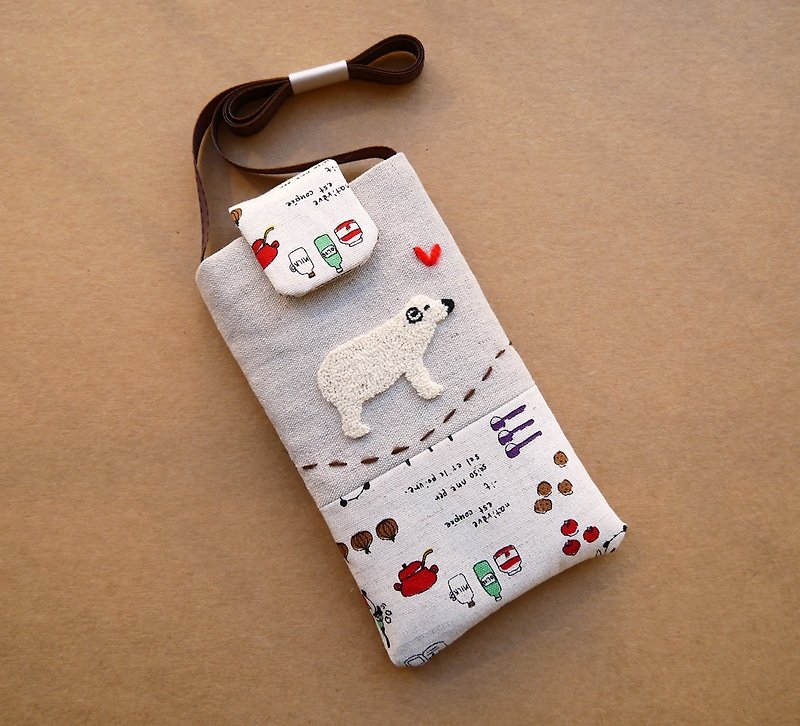 北极熊刺绣手机袋(L) - 其他 - 其他材质 