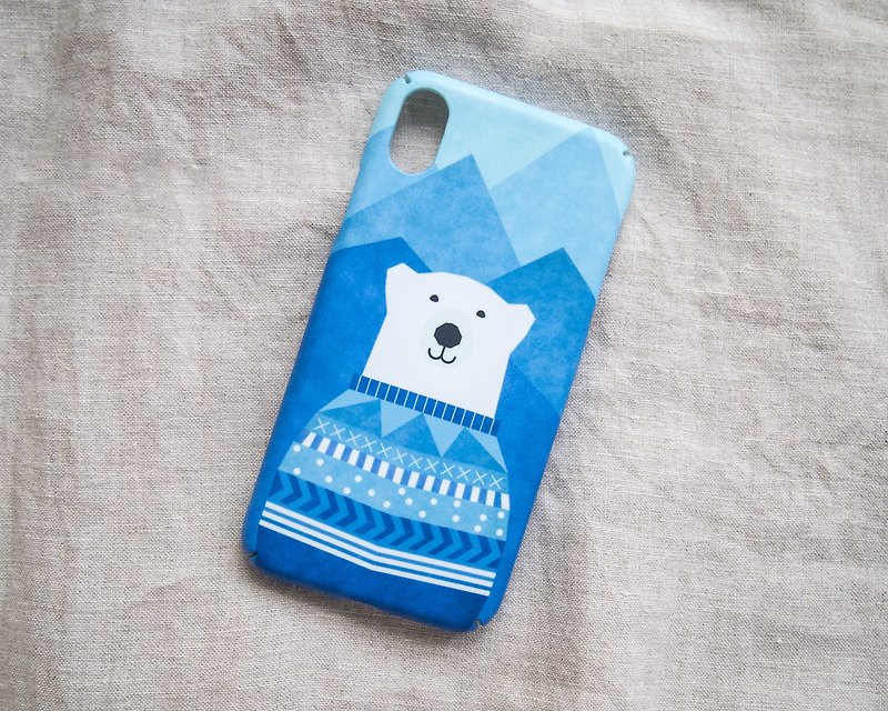 北极熊也会冷::手机壳 - 手机壳/手机套 - 塑料 蓝色