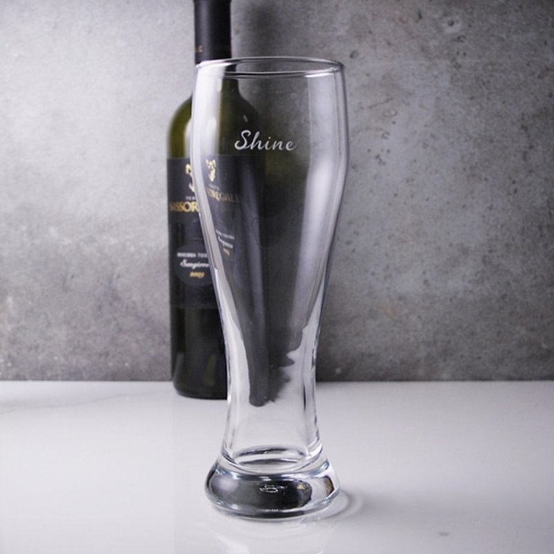 415cc【PASABAHCE】小麦啤酒杯 定制化礼物 - 酒杯/酒器 - 玻璃 白色