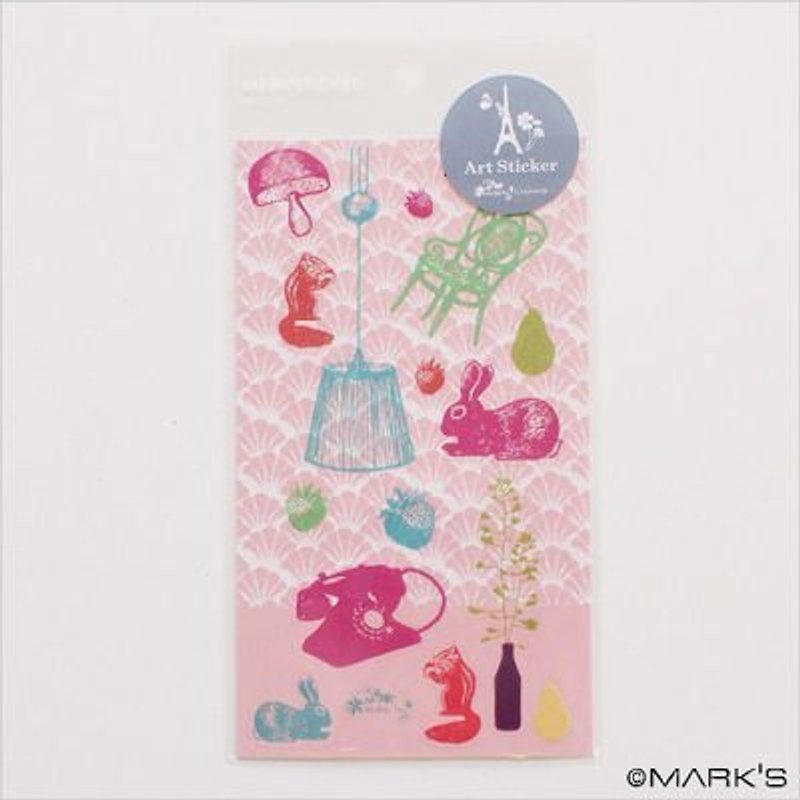Marks Art Sticker 艺术装饰贴纸 (兔子 LZC-ST1-PK) - 贴纸 - 塑料 粉红色