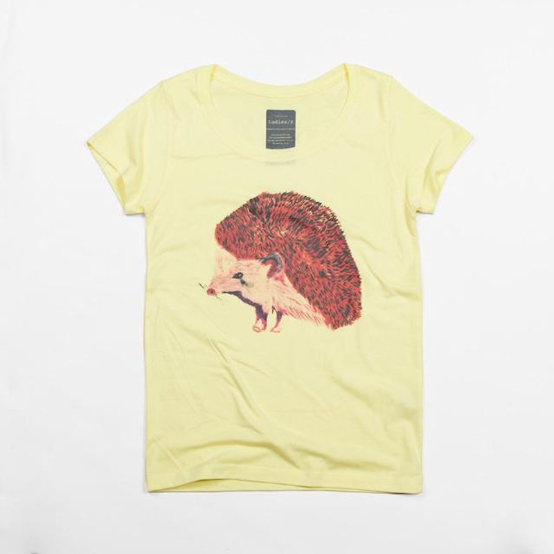 針鼠動物Ｔシャツ Tcollector - 男装上衣/T 恤 - 棉．麻 黄色