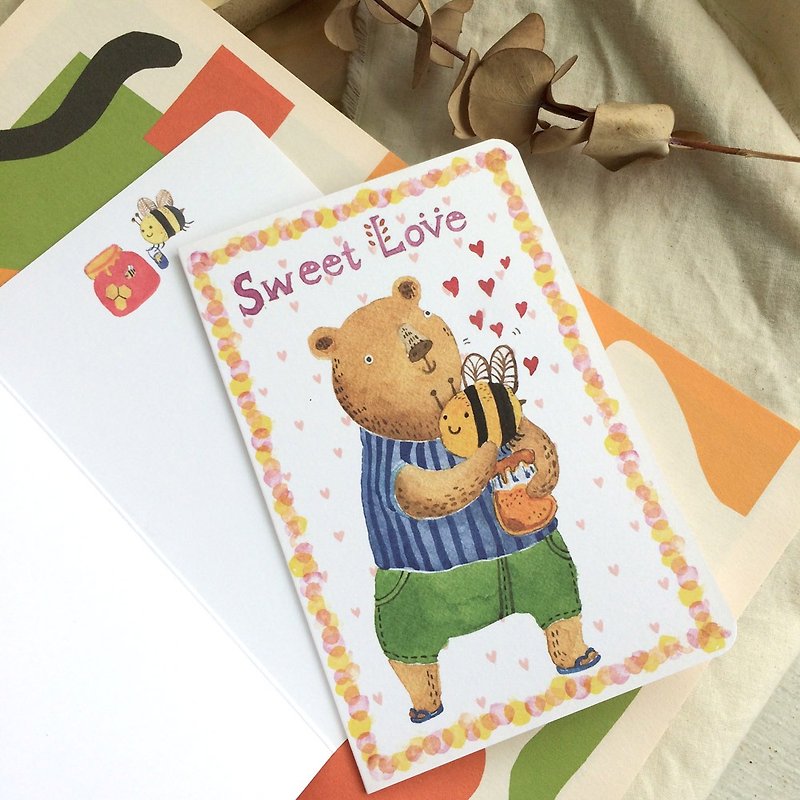 Sweet love 卡片(爱情卡) - 卡片/明信片 - 纸 卡其色