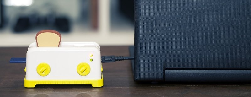 Smoko Inc. 白色烤吐司机Hub + Butta奶油吐司8GB随身碟组 (限量发售) - U盘 - 塑料 白色
