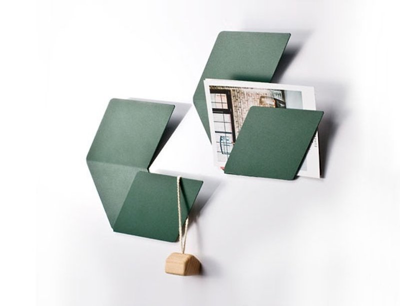Fold & Plait 大六角 - 错视壁挂(绿) - 摆饰 - 其他金属 
