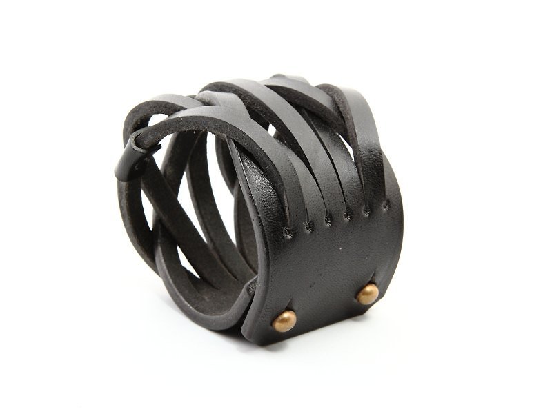 Embellish - Bracelet LB13-02201 皮革手环 - 手链/手环 - 真皮 黑色
