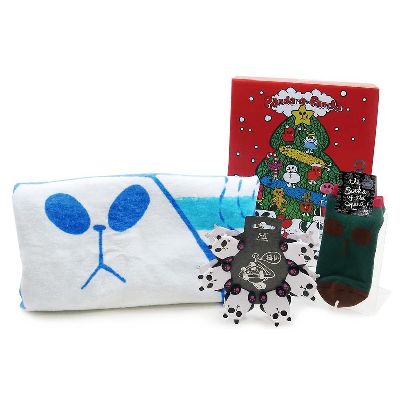 小克聋猫Panda-a-Panda居家小物圣诞礼盒**限量发售** - 毛巾浴巾 - 其他材质 多色