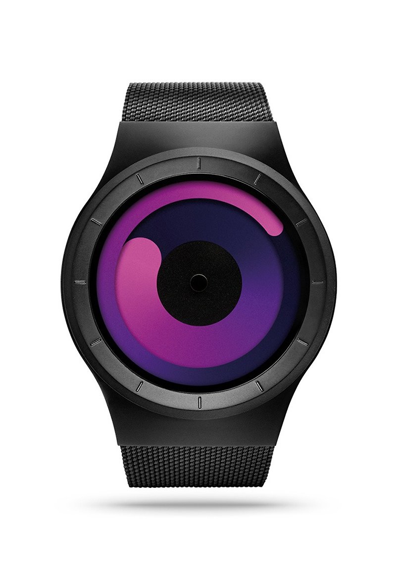 宇宙重力系列腕表MERCURY (黑/紫, Black / Purple) - 女表 - 其他金属 黑色