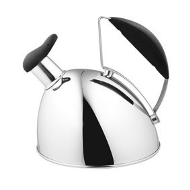 (福利品)OSICHEF美人鱼不锈钢笛音茶壶 1.8L -黑色 - 厨房用具 - 其他金属 黑色