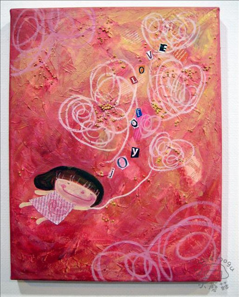 小蘑菇限量无框复制画-【Joy of Love】 - 海报/装饰画/版画 - 其他材质 红色