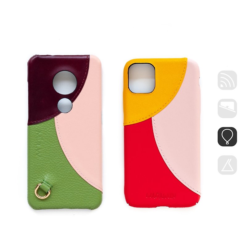 LC35 三色真皮手机壳 可压字 iPhone Android 全机种均可订制 - 手机壳/手机套 - 真皮 多色