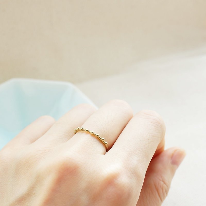 Lady点点戒指 - 纯铜款 - 戒指 - 铜/黄铜 金色