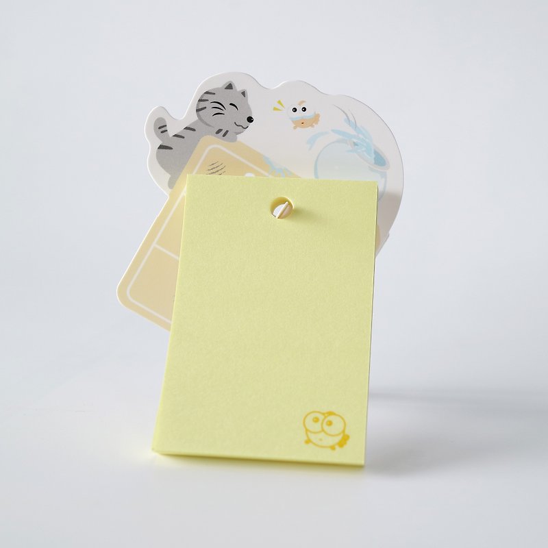 【欧士OSHI】便利贴-灰猫当家 - 便条纸/标签贴 - 塑料 灰色
