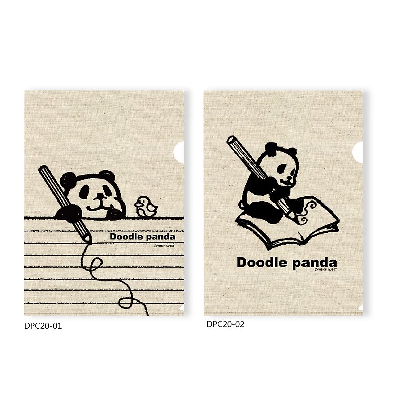 //Doodle Panda//日本 涂鸦熊猫 [ L夹 ]轻松记事 生活小帮手 文具手帐 - 便条纸/标签贴 - 纸 多色