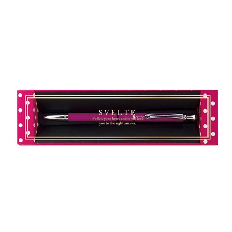日本【LABCLIP】Svelte系列 Gift pen 原子笔礼盒 / 粉红色 - 圆珠笔/中性笔 - 其他金属 粉红色