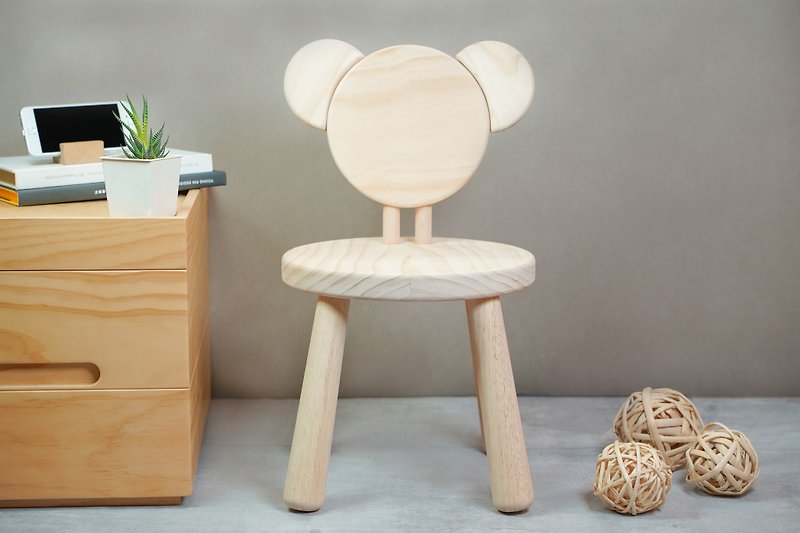 DIY小熊椅 - 摆饰 - 木头 咖啡色