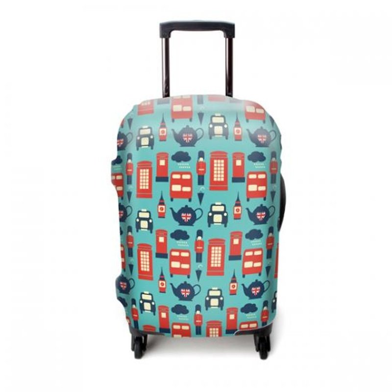 弹力箱套│普普伦敦【L 号】 - 行李箱/行李箱保护套 - 其他材质 蓝色