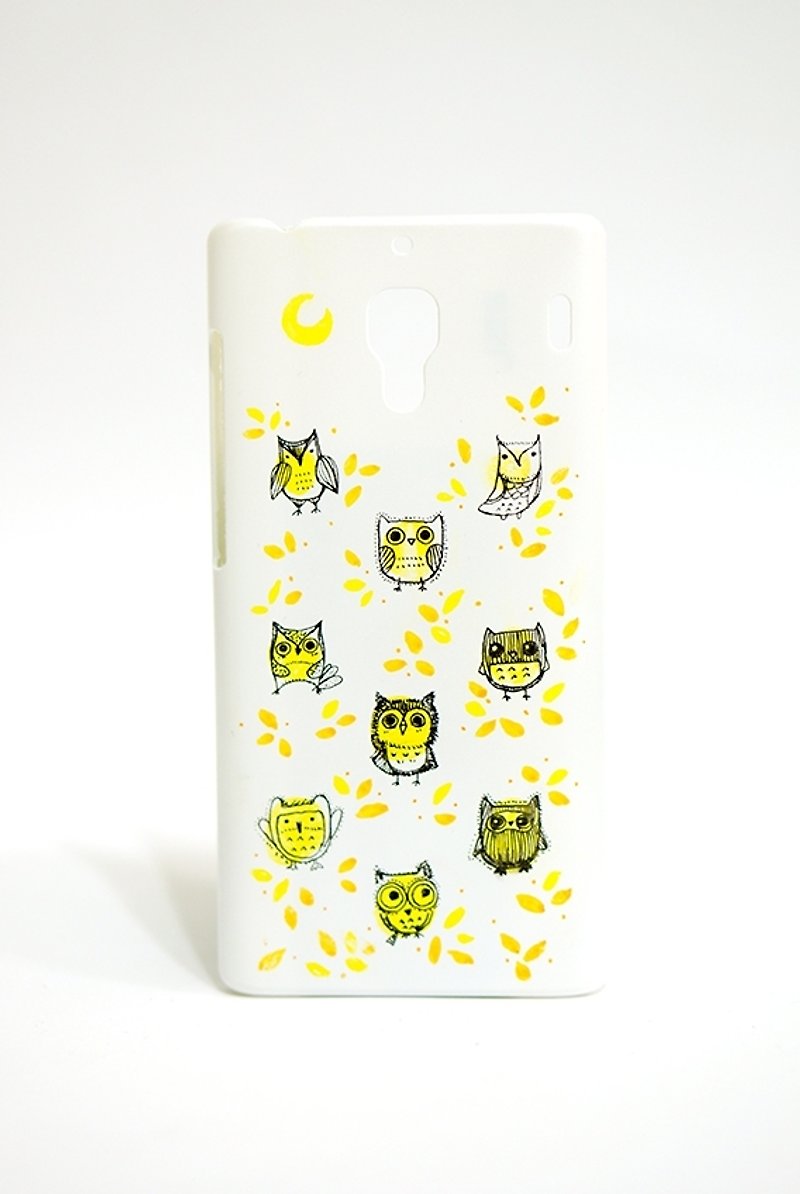 【OWL wow－手绘系列】iPhone 定制化限量手机殻 - 手机壳/手机套 - 塑料 白色