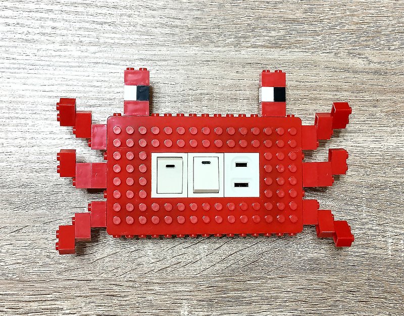 积木收纳螃蟹造型组合包  限量供应 兼容乐高LEGO - 收纳用品 - 塑料 红色
