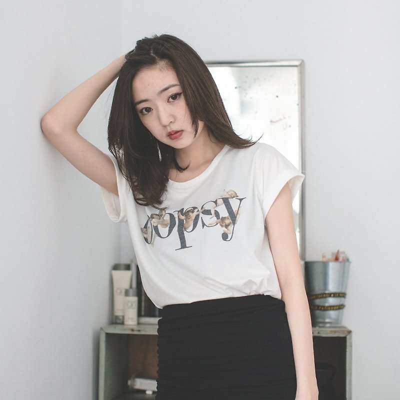 OOPSY - Angles/ 小天使OOPSY T恤 白 - 女装 T 恤 - 其他材质 白色