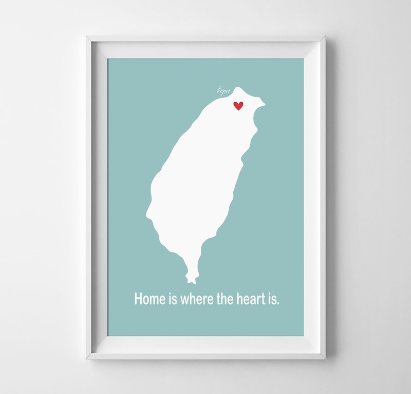 Home is where the heart is 定制化 挂画 海报 - 墙贴/壁贴 - 纸 