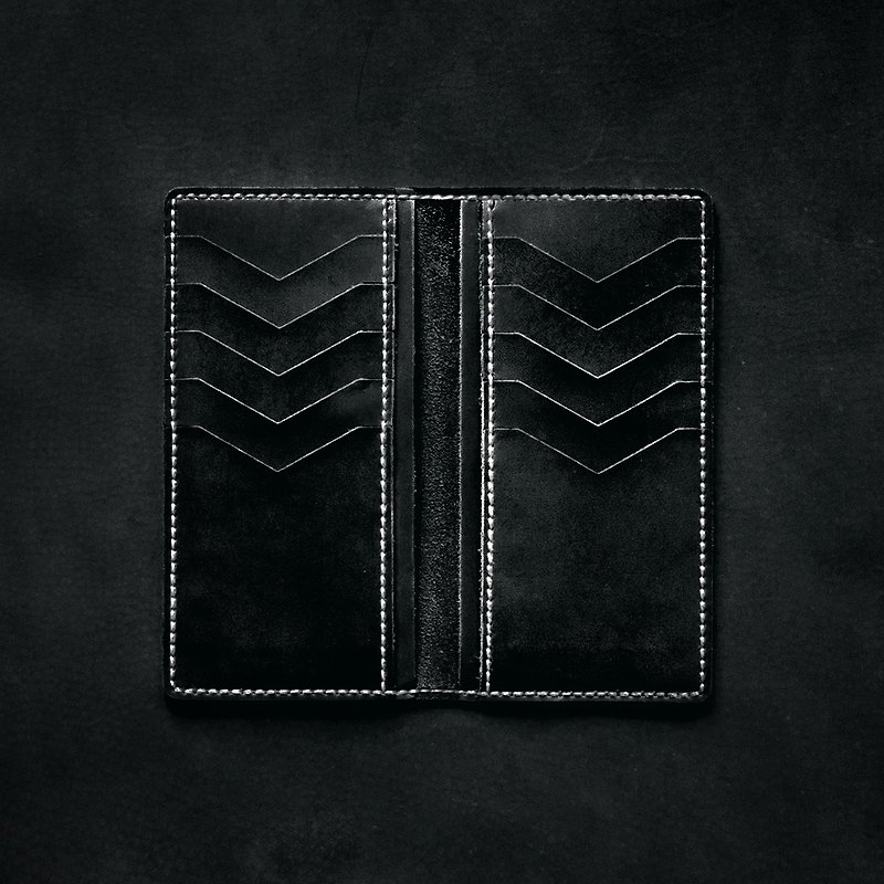10卡长夹 | 手缝皮革材料包 | BSP009 - 皮件 - 真皮 黑色