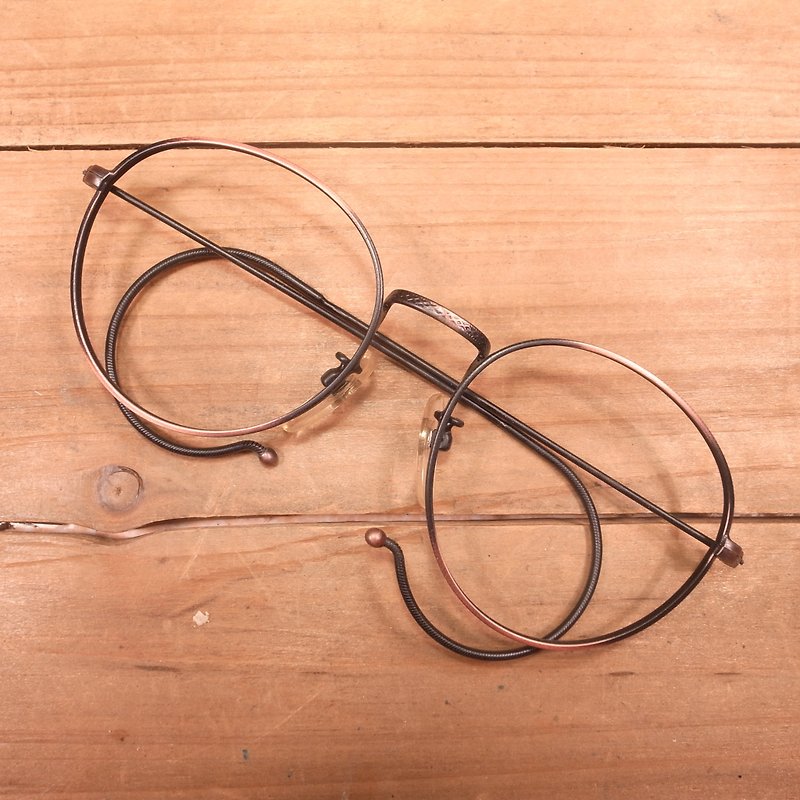 老骨头 后勾式类雷朋B 金属镜框 古董 vintage - 眼镜/眼镜框 - 其他金属 黑色