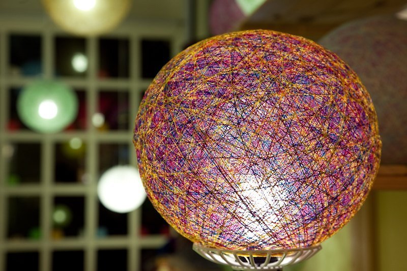【神秘水晶球】手工编织球灯罩 - 灯具/灯饰 - 其他材质 